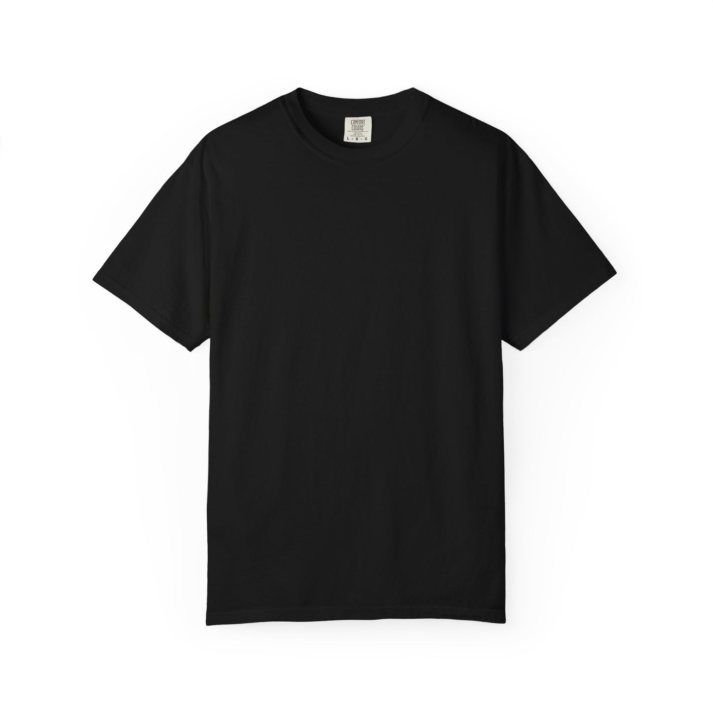 Front of the black Video Case T-shirt with a clean, unprinted design.